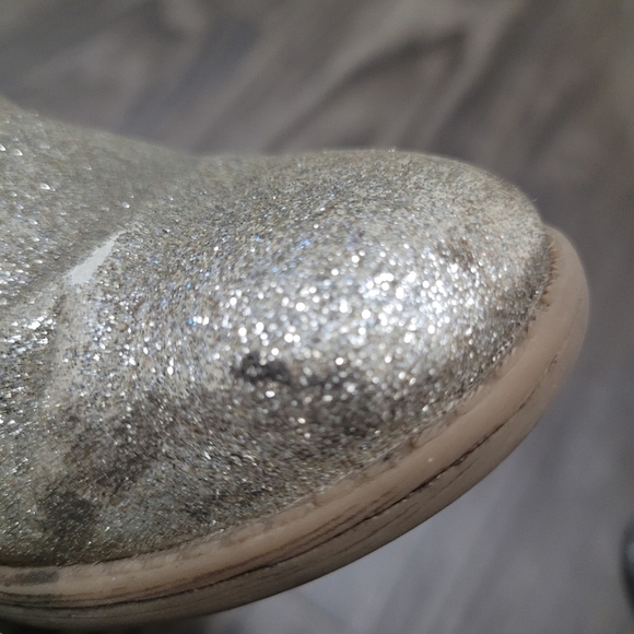 MICHAEL Michael Kors Avery Pamela Metallic Glitter Western Bootie Girls Size 12 - Picture 5 of 7